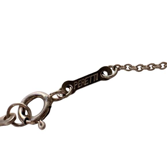 Tiffany and Co Elsa Peretti Medium Open Heart Necklace 16" - Picture 16 of 16